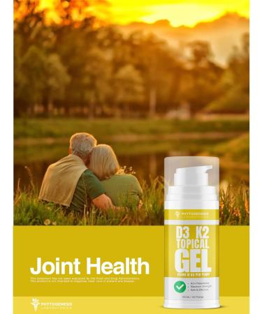 Androgenesis Vitamin D3 K2 Maximum Strength Topical Gel - 15000+ IU Per Pump - Buy Online on GoSupps.com