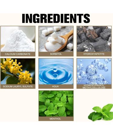 2PCS Tooth Refresh Toothpaste Fresh Breath Whitening Toothpaste Natural Oral Care & Enamel Repair Helps Remove Coffee Tea & Wine Stains Deep Cleaning Care - Buy Online on GoSupps.com