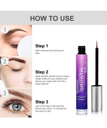 Natural Eyelash Growth Serum for Longer, Thicker Lashes - Enhancing Formula for Rapid Brow Growth - Buy Online on GoSupps.com