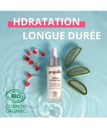 PROPOLIA - Organic - Moisturizing Serum - Dry & sensitive skin - Long-lasting hydration - Honey Aloe vera & Hyaluronic acid - Made in France - 30 ml - Buy Online on GoSupps.com