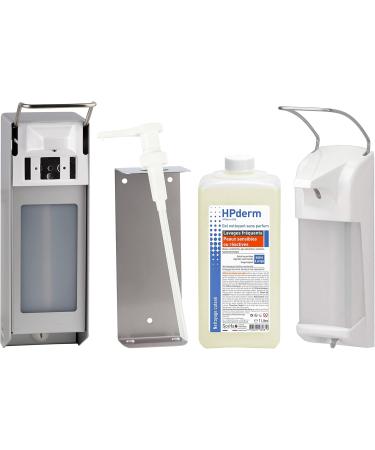  SORIFA Pack of 4 - HPderm Fragrance Free Cleansing Gel - Frequent washes - Sensitive or reactive skin - Hands and body - With protective soy protein - pH neutral soap-free - 1L bottle - Buy Online on GoSupps.com