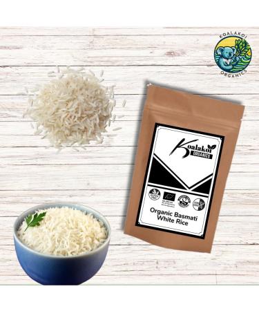 Koalakoi ORGANIC Certified Basmati White Rice from Pakistan (400g - 4.5kg) | Great For Brain Health | Premium Quality Non-GMO | 100% Natural | Source Of Minerals (400g) - Buy Online on GoSupps.com
