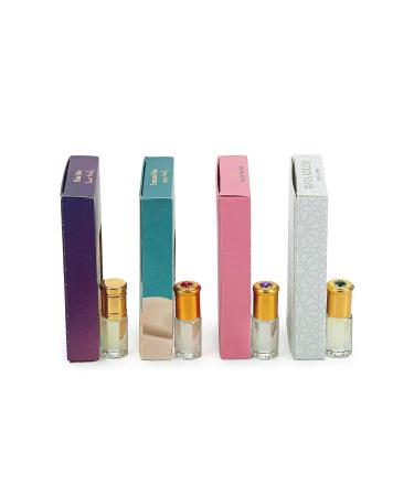 ihvan online Personal Fragrance Prayer Rug Fragrance Islamic Perfume Oil Rollerball for Men & Women Alcohol Free Sacred Scents for Worship Pack of 4-12 mL / 0.40 Fl Oz Mina Rose Zamzam Ravza Mina - Rose - Zamzam - Ravza 0.1 Fl Oz (Pack of 4) - Buy Online on GoSupps.com