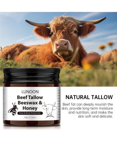Face Repair & Body Moisturizer Cream - Beef Tallow Beeswax & Honey for Dry Skin Repair | Firming & Even Skin | 2.11 Oz - Buy Online on GoSupps.com