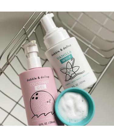 Dabble & Dollop Coconut + Vanilla Body Wash & Shampoo 3-in-1 Natural Bubble Bath for Kids No Parabens or Sulfates Vegan Gluten-Free Tear-Free (2-Pack) Coconut + Vanilla 10 Fl Oz (Pack of 2) - Buy Online on GoSupps.com