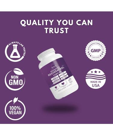 Nutriumph Advanced Resveratrol Complex 1400mg Antioxidant Supplement with CoQ10 L-Glutathione Alpha Lipoic Acid Green Tea Olive Leaf and Black Pepper 120 Vegan Capsules Non-GMO Made in USA - Buy Online on GoSupps.com