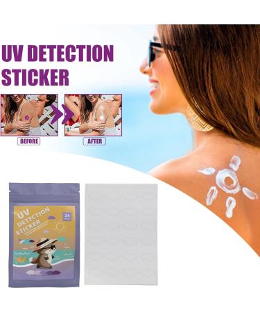 Sunscreen Indicator Sticker Color Changing Ultraviolet Detection Sticker 120 Pieces for Outdoor Activities (#2) - Buy Online on GoSupps.com