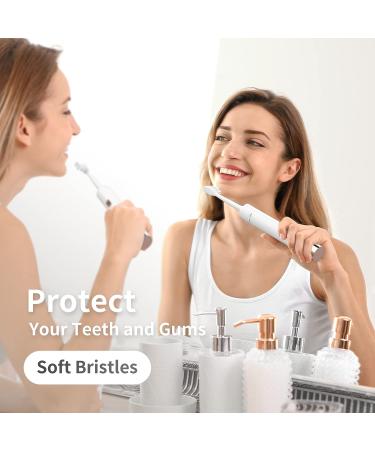 High Frequency Electric Toothbrush Set - 2 Pack, IPX7 Waterproof, USB Quick Charge, Rechargeable 60 Days - Black/White - Buy Online on GoSupps.com