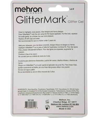 Buy Mehron Makeup Glittermark Gold - Premium Quality Glitter for Stunning Looks | International Shipping Available - Buy Online on GoSupps.com