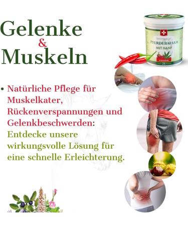 Swissmedicus Horse Balm with Hemp - Warming Muscle & Joint Relief - Daily Use 250ml - Buy Online on GoSupps.com