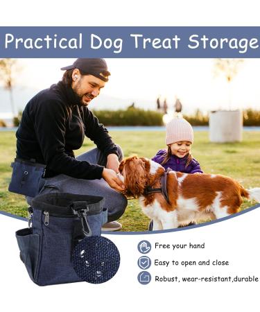 Svalor Treats for Dogs | Versatile Hands-Free Training Feed Bag with Feces Dispenser & Adjustable Belt - Blue - Buy Online on GoSupps.com