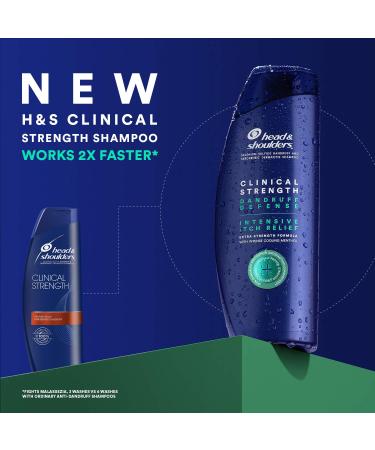 Head & Shoulders Clinical Strength Dandruff Defense Intensive Itch Relief Shampoo 13.5 fl oz - Fast Acting Formula - Buy Online on GoSupps.com