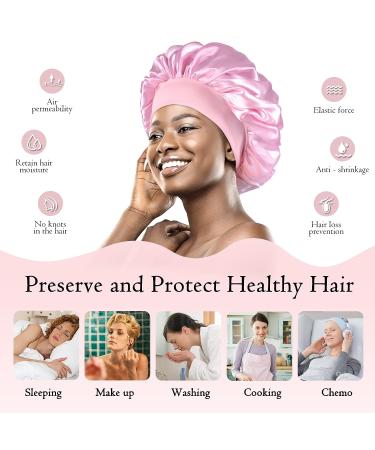 Silk Cap Satin Bonnet for Women - Set of 4 Hair Bonnets for Natural Hair - Buy Online on GoSupps.com