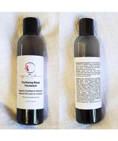 Purifying Black Facewash with Activated Charcoal | Acne-Prone Skin Cleanser | Pollution Defense & Makeup Removal | Sensitive Skin Formula | 8 oz - Buy Online on GoSupps.com