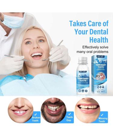 Temporary Tooth Filling Repair Kit - DIY Teeth Replacement for Missing or Broken Teeth - Dentures Restoration with Heat Fit Beads - Buy Online on GoSupps.com