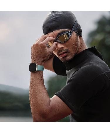 DaQin Soft TPU Sport Replacement Band for Fitbit Versa 3/Sense - Small Black/White/Gray/Plum/Pine Green/Dark Blue - Buy Online on GoSupps.com