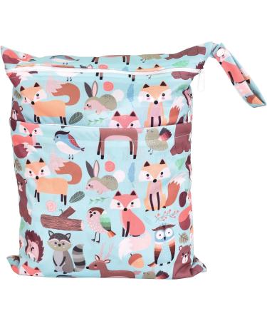 Buy Colexy Waterproof Diaper Bag Organizer - Double Zipper Wetbag for Toddlers (Zoo Design) - Ideal for Wet & Dry Storage - 30x36 cm - Buy Online on GoSupps.com