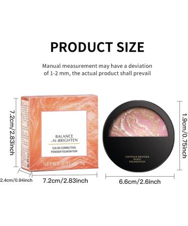  G n rique Baked Powder Foundation Baked Powder Foundation For Face - Pressed Powder Makeup Palette For Contour Coverage - Smooth Pressed Finish Color Concealer Powder - Buy Online on GoSupps.com