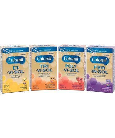 Enfamil TRI-VI-SOL Liquid Multi-Vitamin Supplement of Vitamins A D and C 50mL - Buy Online on GoSupps.com