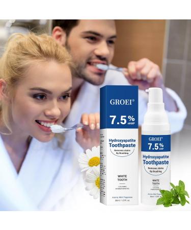 Hydroxyapatite Toothpastes for Enamel Protection and Tooth Strengthening 2 PCS Fluoride-Free Hydroxyapatite Toothpaste Sensitivity Relief Gentle Mint Fresh Breath Daily Use 2.02 Fl.OZ - Buy Online on GoSupps.com