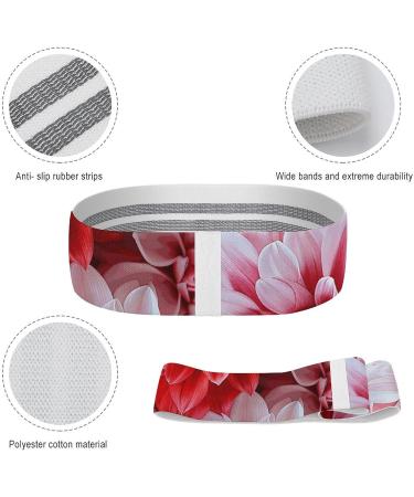 Vibrant Flowers Resistance Bands | Elastic Leg Bands for Fitness & Exercise - Premium Fabric Workout Gear - Buy Online on GoSupps.com