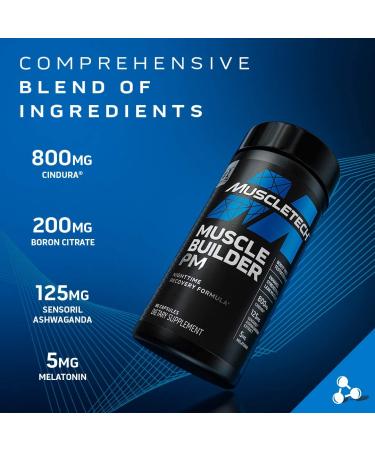 Muscletech Muscle Builder PM - Nighttime Recovery Formula (90 Capsules) | Muscle Gain & Repair - Buy Online on GoSupps.com