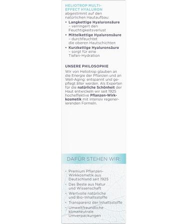 LOGOCOS Heliotrop Antiaging facial serum for dry skin vegan natural cosmetics facial care with natural hyaluronic acid intensive moisture boost multiperform serum Active Hyaluronon - Buy Online on GoSupps.com