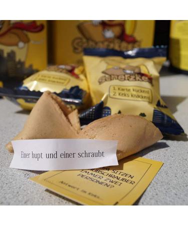Buy Scherzkeks 10er Box - 10 Funny Joke Cookies Gift Pack Made in Germany for Birthdays JGA Family Celebrations & Holidays - Buy Online on GoSupps.com