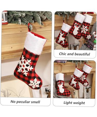 Cabilock Christmas Tree Pendant Chrismas Socks Chrismas Bags Christmas Decor Cloth Lattice Accessories Assorted Color B 50x28cm - Buy Online on GoSupps.com