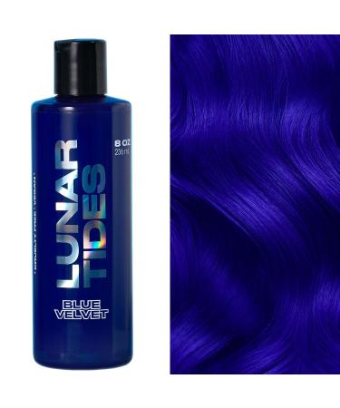 Lunar Tides - Blue Velvet Hair Dye - Semi-Permanent Hair Color - 8 oz / 236 ml - One Size - Blue