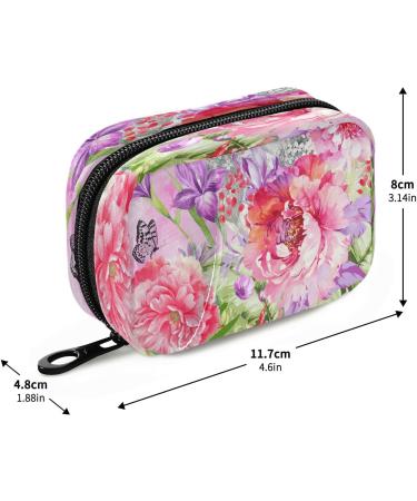 Pfrewn 7 Day Pill Organizer Case - Floral Travel Pill Box with Zipper for Vitamins & Medications | Portable Weekly Supplement Holder - Buy Online on GoSupps.com