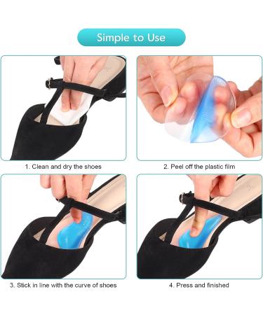 Silicone Gel Orthotic Insoles for Arch Support - Pain Relief for Flat Feet, Plantar Fasciitis - Men, Women, Kids (Clear) - Buy Online on GoSupps.com