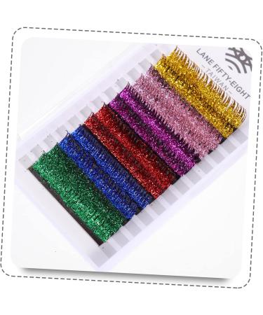 FOMIYES 30 Pairs Glitter False Eyelashes Lash Extension Eyelashes with Color Cosmetic Lashes Color Lashes Strips Colored Lash Long Fake Eyelashes Party Eyelashes Cosplay Set Fiber - Buy Online on GoSupps.com