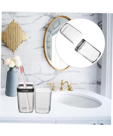 Amosfun Transparent Toothbrush Storage Box | Travel Toothpaste Carrier & Bathing Room Cup | Removable Baby Bathing Eyes Suitcase - Durable ABS - Buy Online on GoSupps.com