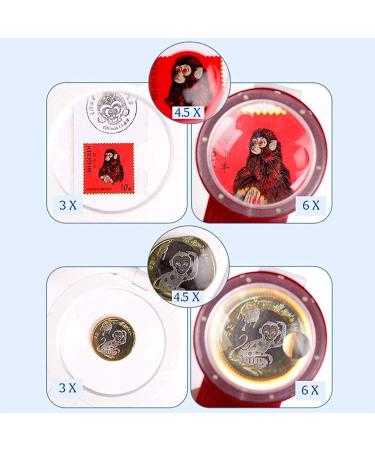 Magnifying Glass with Led Lamp 3X 6X 4.5X Old Man Watch DIY Handicraft Carving and Repair Magnifying Glass for Reading Crafts Repair Magnifier Lofty Ambition - Buy Online on GoSupps.com