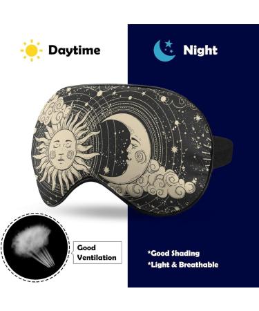 Cute Celestial Alchemy Sleep Mask - Heavenly Soft Blindfold for Zero Eye Pressure - Adjustable Strap for Travel - 1 Count - Buy Online on GoSupps.com
