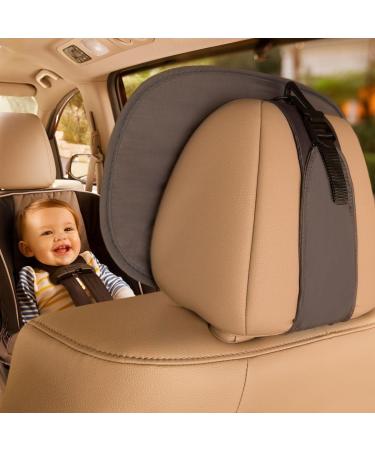 Munchkin Baby In-Sight Car Mirror - Extra Large Wide-Angle Reflection for Superior View of Baby, Black - Buy Online on GoSupps.com
