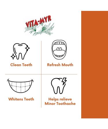 2 Pack Natural Toothpaste 4 Oz - Safe & Effective - Vitamyr Organic Toothpaste with No SLS No Sugar No Fluoride Gluten Free & Vegan. Helps to Relieve Bleeding Gums & Bad Breath - Buy Online on GoSupps.com