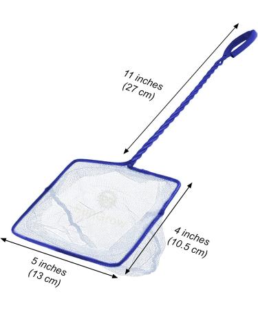 SunGrow Betta Fish Net - 5x4 Inches with 11 Inches Handle - Extra Soft Nylon for Delicate Fin Protection - Ideal for Easy Aquarium Tank Maintenance - Buy Online on GoSupps.com