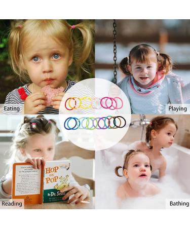 200pcs Multicolor Tiny Hair Bands Hair Accessories for Baby Girls Women - ZCOINS - Buy Online on GoSupps.com