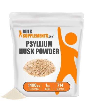 BULKSUPPLEMENTS.COM Psyllium Husk Powder - Fiber Supplement for Digestive Support, for Baking - Unflavored, Gluten Free - 4g per Serving, 250 Servings (1 Kilogram - 2.2 lbs) 2.20 Pound (Pack of 1)
