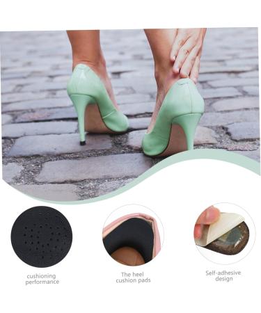 3 Pairs Non-Slip Heel Stickers | Shoe Heel Pads & Cushions for Loose Heels - High Grip Leather Inserts - Buy Online on GoSupps.com