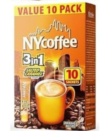 NYCoffee 3 in 1 Coffee Sachets- Salted Caramel Flavour Bundled with Temas Store - Buy Online on GoSupps.com
