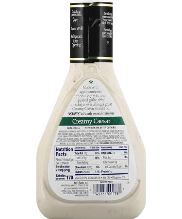 Ken's Steakhouse Creamy Caesar Dressing 16 Fl. Oz. - Pack of 3 Bottles - Buy Online on GoSupps.com