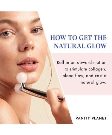 Vanity Planet Defina Contour & Define Massaging Roller | Enhance Blood Flow & Reduce Fine Lines with V-Shaped Facial Roller - Buy Online on GoSupps.com