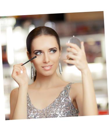 MUSISALY 12pcs Angled Eyebrow Brush Flat Concealer Brush Concealer Brush Blender Brush 15.5x1.2x0.6cm Black - Buy Online on GoSupps.com