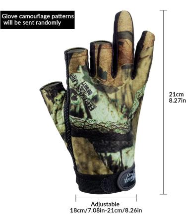 THKFISH Camouflage Fishing Gloves for Men - Perfect Hunting & Landing Gloves - Great Gift for Pike Fishing - 1 Pair of Durable Fishing Accessories - Buy Online on GoSupps.com