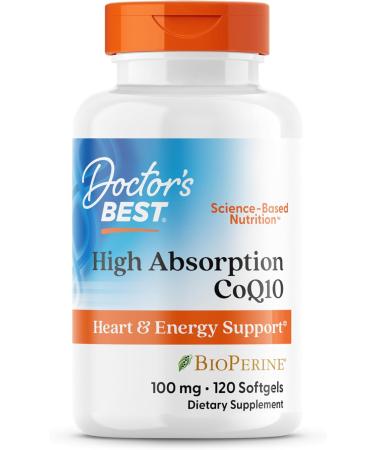 Doctor's Best High Absorption CoQ10 with BioPerine 100 mg 120