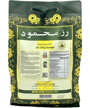  Mahmood Set of 2 White Basmati Rice XXL 4.5 kg Bag - Buy Online on GoSupps.com