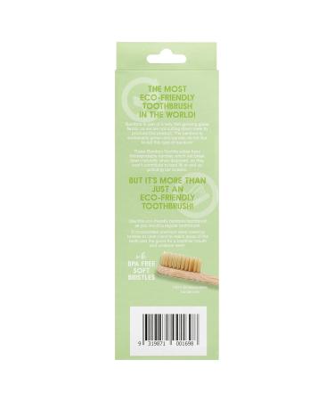 White Glo Eco-Friendly Bamboo Toothbrush Set | 4 Pack BPA Free Soft Bristles for Healthier Teeth & Gums | Biodegradable Sustainable Oral Care - Buy Online on GoSupps.com